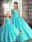 Elegant Sleeveless Beading Lace Up Quinceanera Gowns