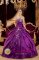Los Vilos Chile Purple Taffeta and Tulle Sweetheart Floor-length Appliques Ball Gown Quinceanera Dress In Wrangell
