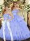 Sleeveless Appliques and Ruffles Lace Up Sweet 16 Quinceanera Dress