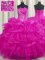 Modest Sleeveless Lace Up Floor Length Beading and Ruffled Layers and Pick Ups Sweet 16 Quinceanera Dress