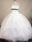 Best Seller Ball Gown Strapless Floor-Length White Beading Quinceanera Dresses Style FA-S-151