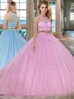 Scoop Sleeveless Court Train Beading Zipper 15 Quinceanera Dress(SKU SXQD094BIZ)