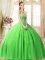 Custom Made Sweetheart Sleeveless Tulle Ball Gown Prom Dress Beading Lace Up
