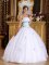 Washington Iowa/IA Hand Made Flowers New Gold Quinceanera Dress Sweetheart Floor-length Strapless Sequin and Tulle Ball Gown