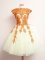 Amazing Mini Length Multi-color Quinceanera Court Dresses Tulle Sleeveless Appliques