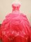Best Seller Ball Gown Strapless Floor-Length Hot Pink Beading and Appliques Quinceanera Dresses Style FA-S-135