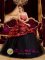 LaPlace Louisiana/LA Zebra and Tulle Hand Made Flowers And Beading Decorate Exquisite Red and Black Quinceanera Dress Strapless Ball Gown