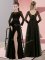 Lace Court Dresses for Sweet 16 Olive Green Zipper Long Sleeves Floor Length