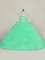 Glorious Sleeveless Court Train Lace Up Beading and Ruffles Quinceanera Dress