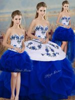Sleeveless Embroidery and Ruffles and Bowknot Lace Up Quinceanera Dress(SKU SJQDDT2147008ABIZ)