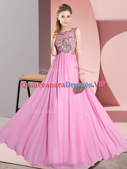 Sweet Sleeveless Beading and Appliques Backless Dama Dress for Quinceanera - Click Image to Close