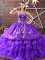 Sleeveless Lace Up Floor Length Embroidery Quinceanera Dresses
