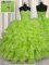 Floor Length Lace Up Quinceanera Gown for Military Ball and Sweet 16 and Quinceanera with Beading