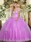 Strapless Sleeveless Tulle Quinceanera Gowns Appliques Lace Up