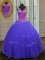 Elegant Sleeveless Beading Zipper Quinceanera Dress