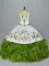 Sleeveless Embroidery and Ruffles Lace Up Quinceanera Dresses