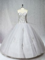 Graceful White Sleeveless Beading Floor Length Sweet 16 Dresses(SKU PSSW0997BIZ)