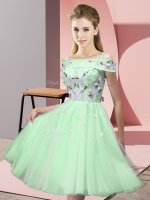 Fancy Off The Shoulder Lace Up Appliques Quinceanera Court Dresses Short Sleeves(SKU BMT0365A-5BIZ)