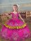 Off The Shoulder Sleeveless Satin Pageant Dress Womens Beading and Embroidery Lace Up