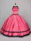 Comfortable Red Quince Ball Gowns Sweet 16 and Quinceanera with Ruching Scoop Sleeveless Zipper