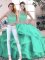 Luxury Ball Gowns 15 Quinceanera Dress Turquoise Scoop Tulle Sleeveless Floor Length Zipper