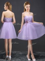 Chic Sweetheart Sleeveless Lace Up Court Dresses for Sweet 16 Lavender Organza(SKU BMT0203C-1BIZ)