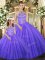 Amazing Floor Length Ball Gowns Sleeveless Lavender Quinceanera Dress Lace Up
