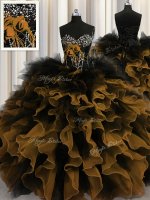 Multi-color Sleeveless Organza and Tulle Lace Up Party Dress for Military Ball and Sweet 16 and Quinceanera(SKU PSSW0514-10BIZ)