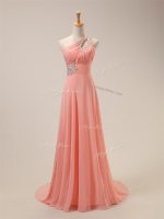 Sleeveless Brush Train Zipper Beading Damas Dress(SKU SWBD045BIZ)