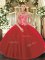 Designer Tulle Sleeveless Floor Length Quinceanera Dress and Embroidery