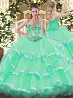 Floor Length Apple Green Quince Ball Gowns Sweetheart Sleeveless Lace Up(SKU SJQDDT1111002BIZ)