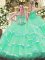 Floor Length Apple Green Quince Ball Gowns Sweetheart Sleeveless Lace Up