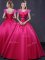 Cap Sleeves Lace Up Floor Length Appliques Quinceanera Dresses