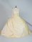 Yellow Long Sleeves Lace Lace Up Quinceanera Dresses