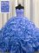 Exceptional Pick Ups With Train Ball Gowns Sleeveless Blue Quinceanera Gown Court Train Lace Up