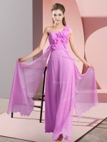 Perfect Sleeveless Lace Up Floor Length Hand Made Flower Vestidos de Damas(SKU BMT0366-2BIZ)