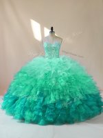 Sweetheart Sleeveless Lace Up Sweet 16 Dress Multi-color Organza(SKU PSSW0951-2BIZ)