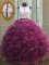 Smart Two Pieces Burgundy Organza Zipper Scoop Sleeveless Floor Length Quinceanera Gown Beading and Lace and Ruffles