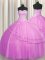 Custom Made Visible Boning Really Puffy Sleeveless Beading Lace Up 15 Quinceanera Dress