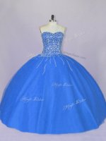 Floor Length Blue Quinceanera Dress Sweetheart Sleeveless Lace Up(SKU PSSW1103-7BIZ)