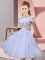 Lavender Lace Up Off The Shoulder Appliques Dama Dress for Quinceanera Tulle Short Sleeves