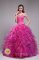 Beccles East Anglia New Arrival Sweetheart Appliques Decorate Fuchsia Quinceanera Dresses
