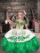 Excellent Ball Gowns Pageant Dress Womens Green Off The Shoulder Organza Sleeveless Floor Length Lace Up