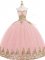 Dynamic Sweetheart Sleeveless Tulle Sweet 16 Dress Appliques Lace Up