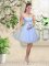 Perfect Sweetheart Sleeveless Lace Up Vestidos de Damas Lavender Tulle