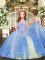 Best Sleeveless Lace Up Floor Length Beading Child Pageant Dress
