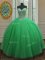 Beading Sweet 16 Dresses Green Lace Up Sleeveless Floor Length
