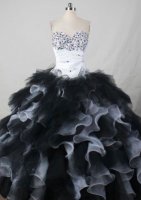 Beautiful Ball Gown Sweetheart Neck Floor-Length Black Beading Quinceanera Dresses Style FA-S-404(SKU FA9oG12)