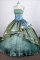 Formal Ball Gown Strapless Floor-length Taffeta Quinceanera Dresses Style FA-C-034