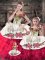 Off The Shoulder Sleeveless Organza Vestidos de Quinceanera Embroidery and Ruffles Lace Up